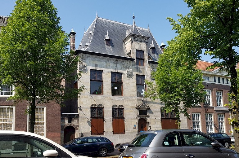 Huis Lambert van Meerten te Delft, restauratiewerkzaamheden in 2018